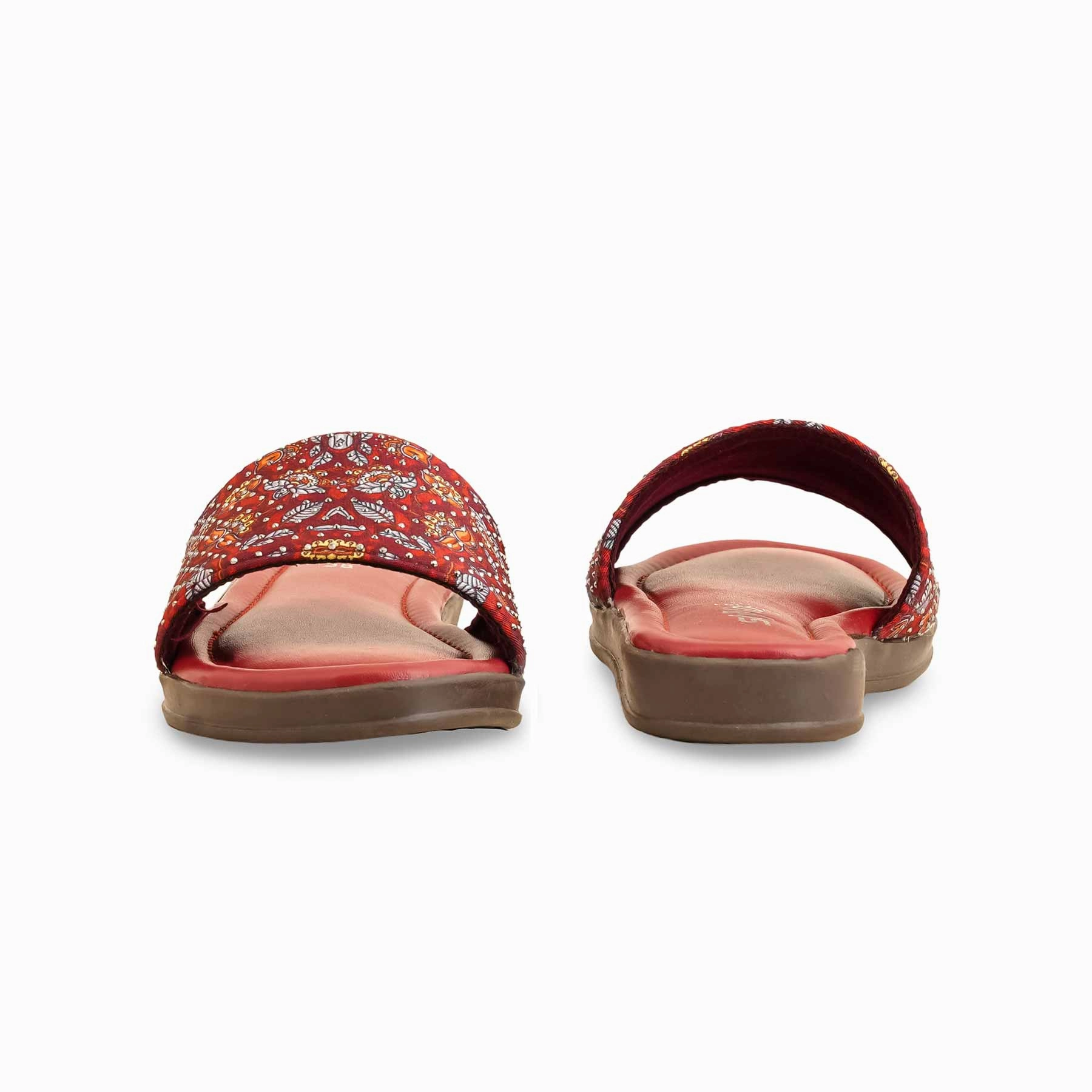 Nice Flat Shoes To Wear With Dresses Maroon Casual Softy CL7191