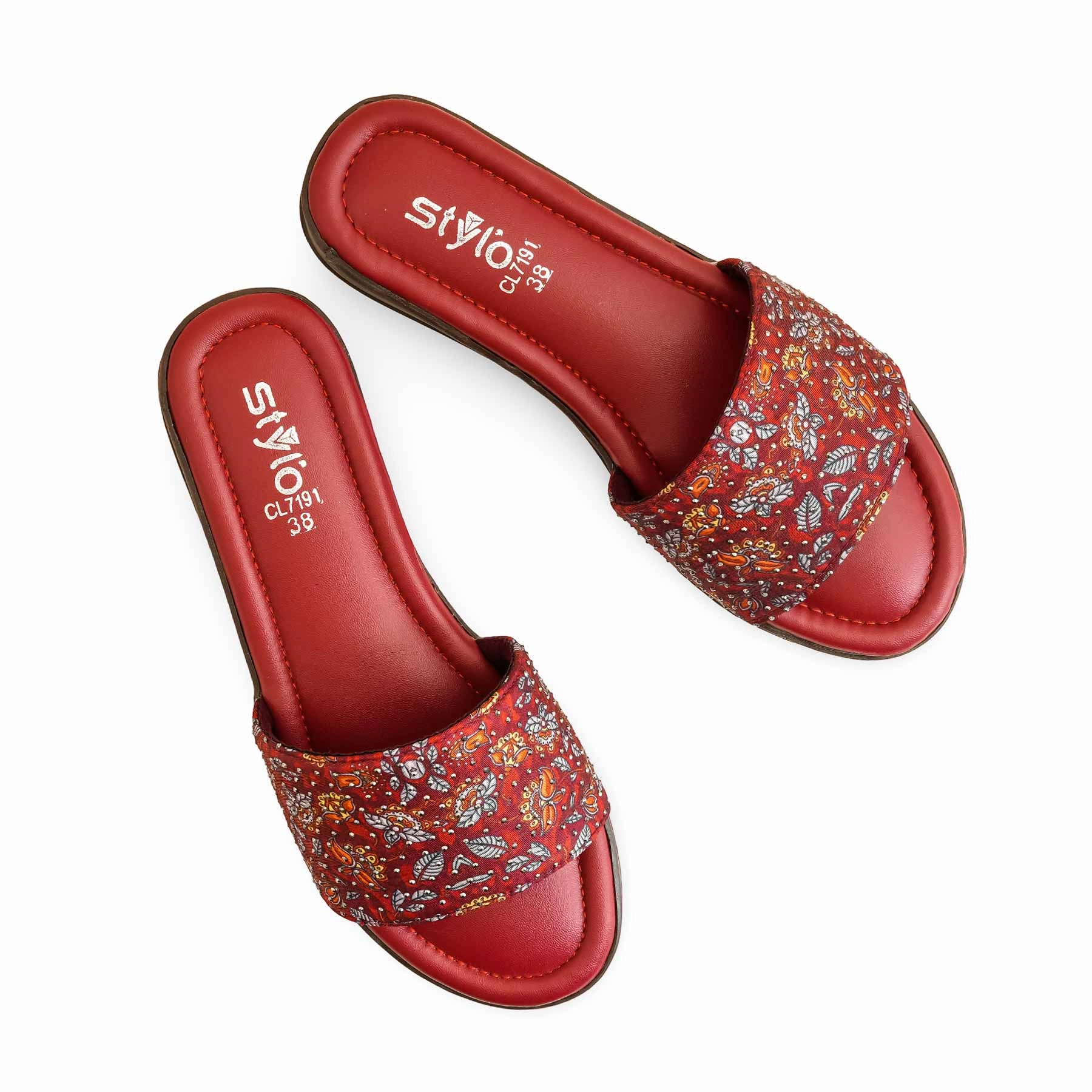 Maroon Casual Softy CL7191 Flat Belly Shoes