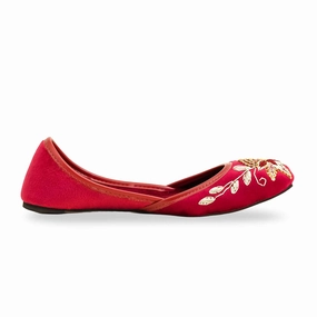 Maroon Formal Khusa EC8546 Best Shoes For Flat Feet