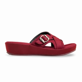 Maroon Formal Slipper PU0541 Supportive Slippers