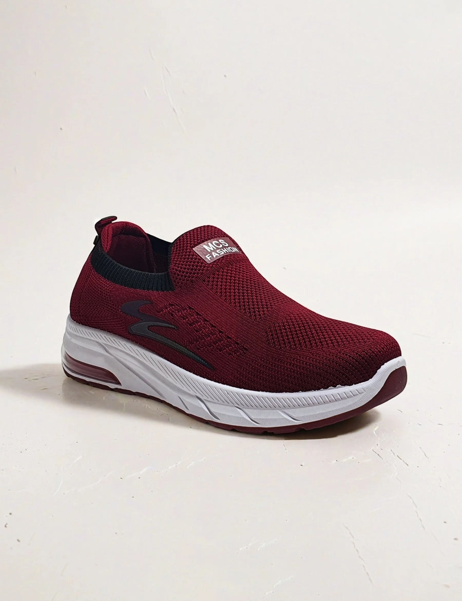 Running Shoe Types Maroon Sneaker for Women
