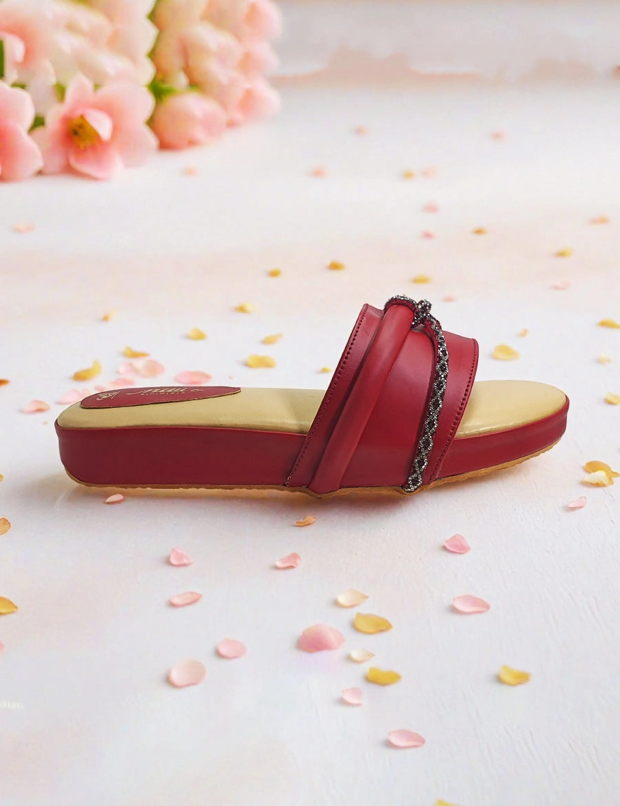 Rr Slippers Maroon Soft Slippers