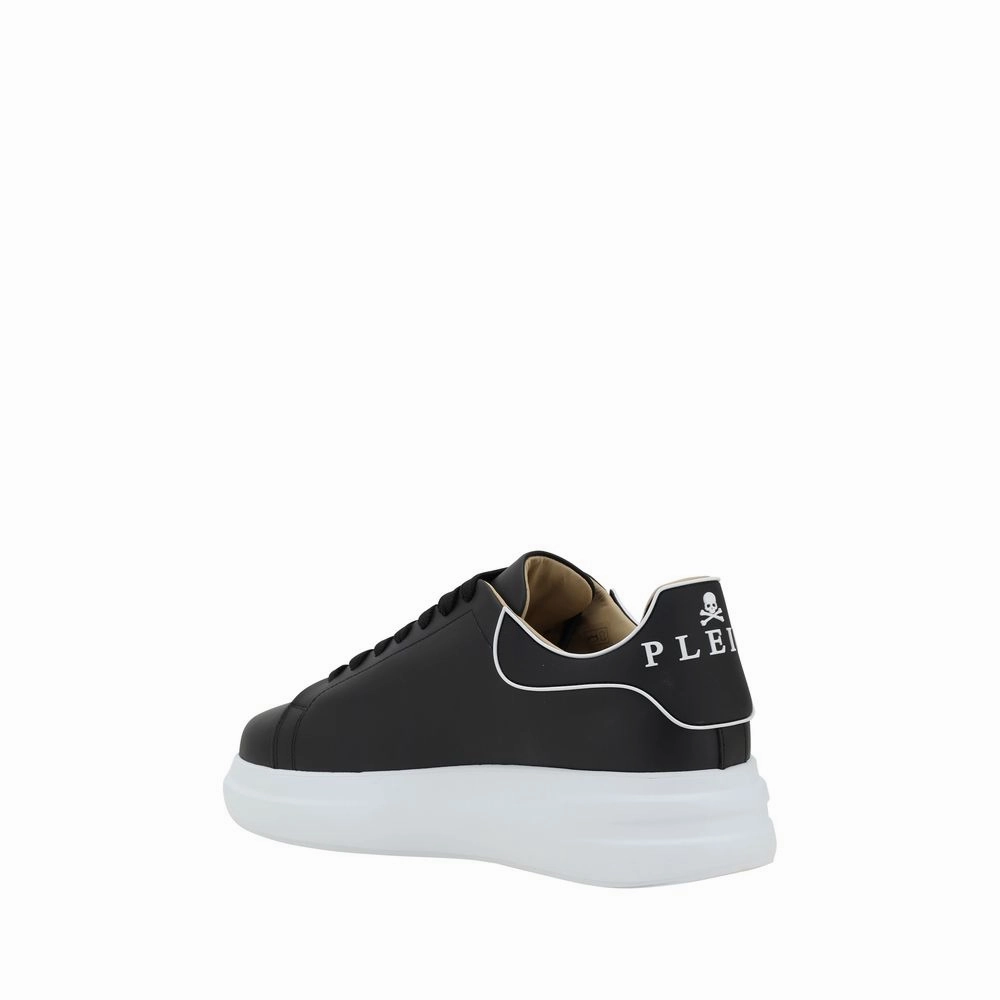 Leather Platform Sneakers Philipp Plein Black Rubber Low Top Sneakers