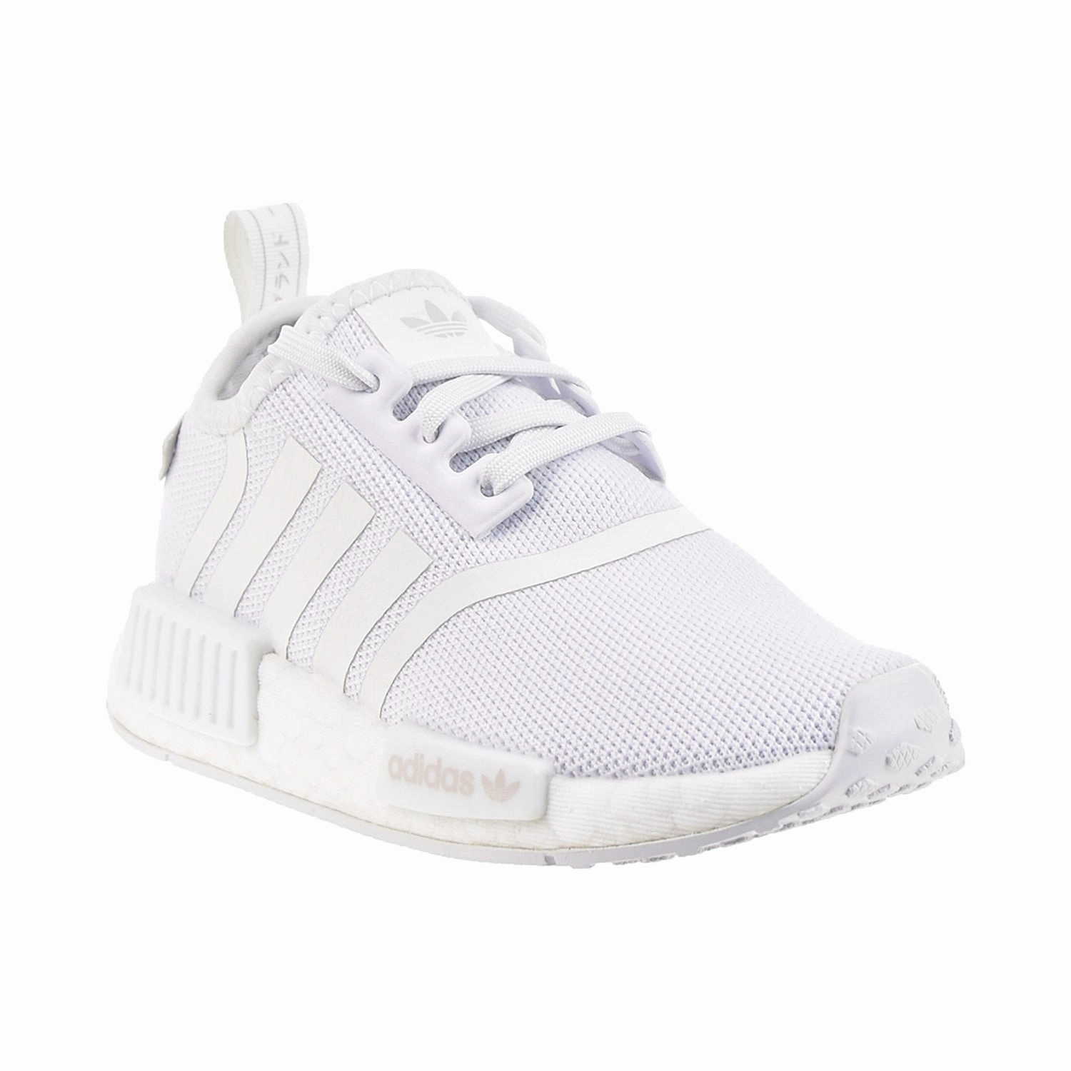 Adidas NMD_R1 C Refined Little Kids' Shoes Cloud White-Grey One Adidas Skeleton Shoes