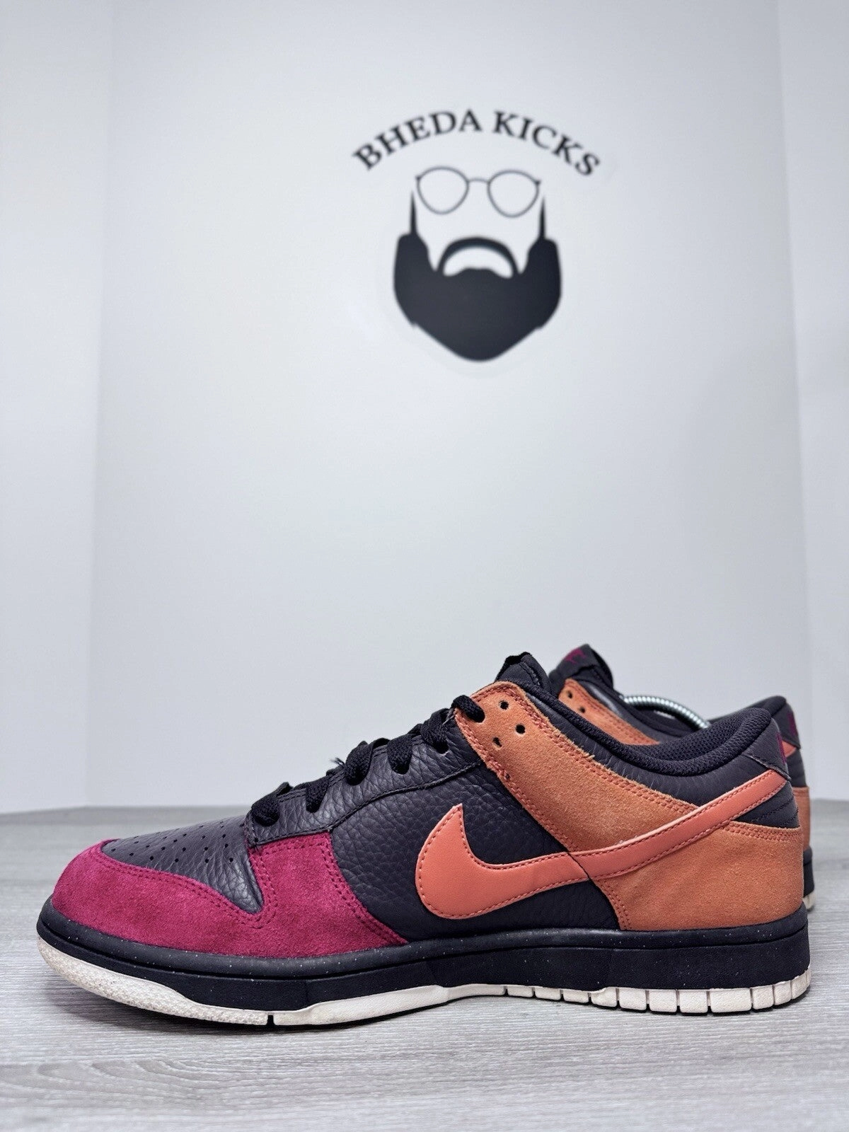 Asics Naruto Shoes Size 10.5 - Nike Dunk Cl Low Brown 318020-082 Preowned Authentic Vintage