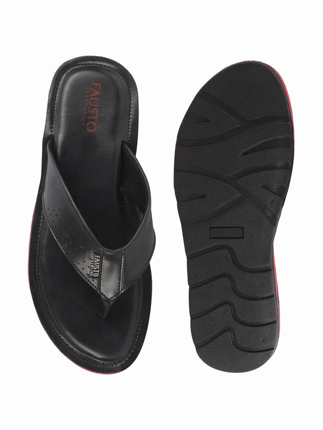Muddy Slitters Men Black Daily Indoor Outdoor Slip On Thong Slipper