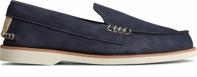 Casual Shoes Toddler Men's A/O Venetian Double Sole Wide Nubuck - Navy