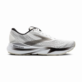 Running Shoes High Arch Men's Brooks Running Adrenaline GTS 24 Road Running Shoe in White/Black/Pelican