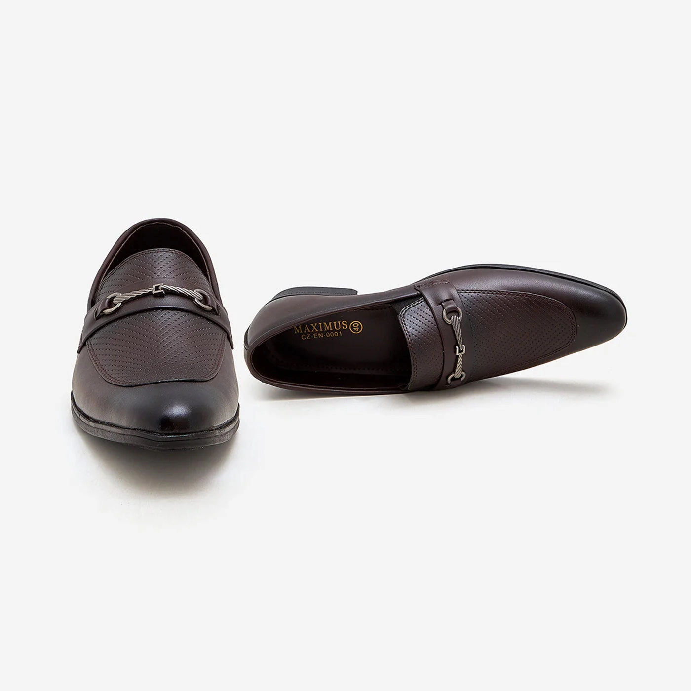 Men's Buckled Formal Shoes Chunky Platform Loafers