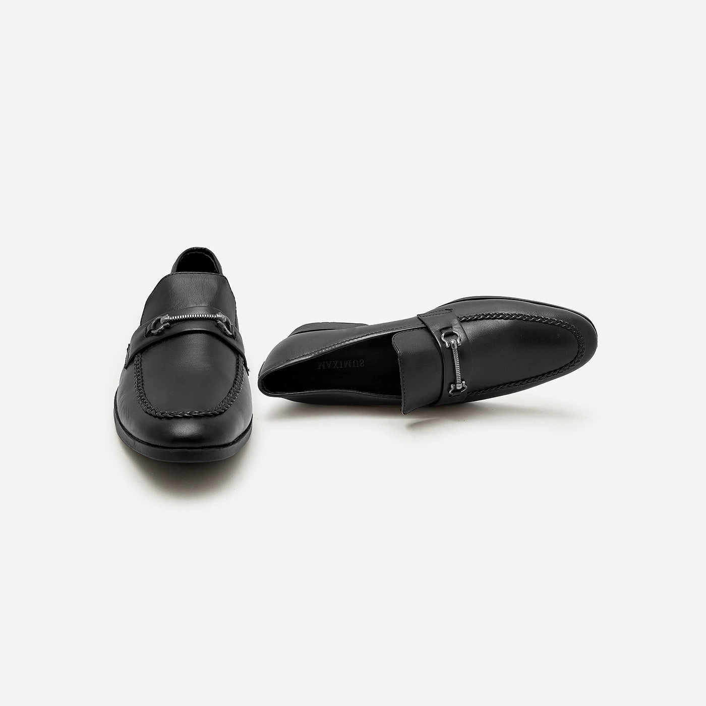 Men's Buckled Formals Jeans And Loafers