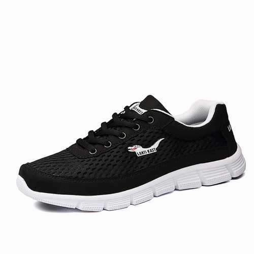 Casual Shoes With Suits Men Sport Shoes Outdoor Mesh Breathable Comfortable Casual Lace-Up Athletic Shoes