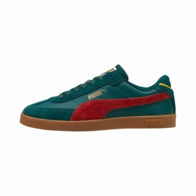 Puma Branded Shoes Mens Casual Trainers Puma Puma Club II Era Year Of Sports Green Aquamarine
