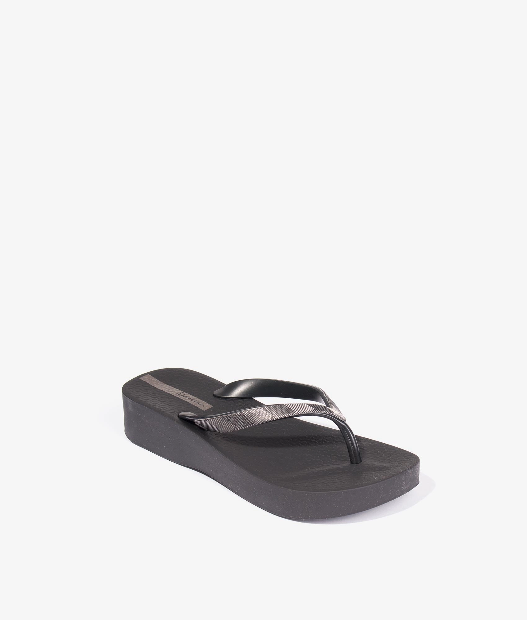 Mesh wedge tex flip flops in black Removable Back Straps For Flip Flops