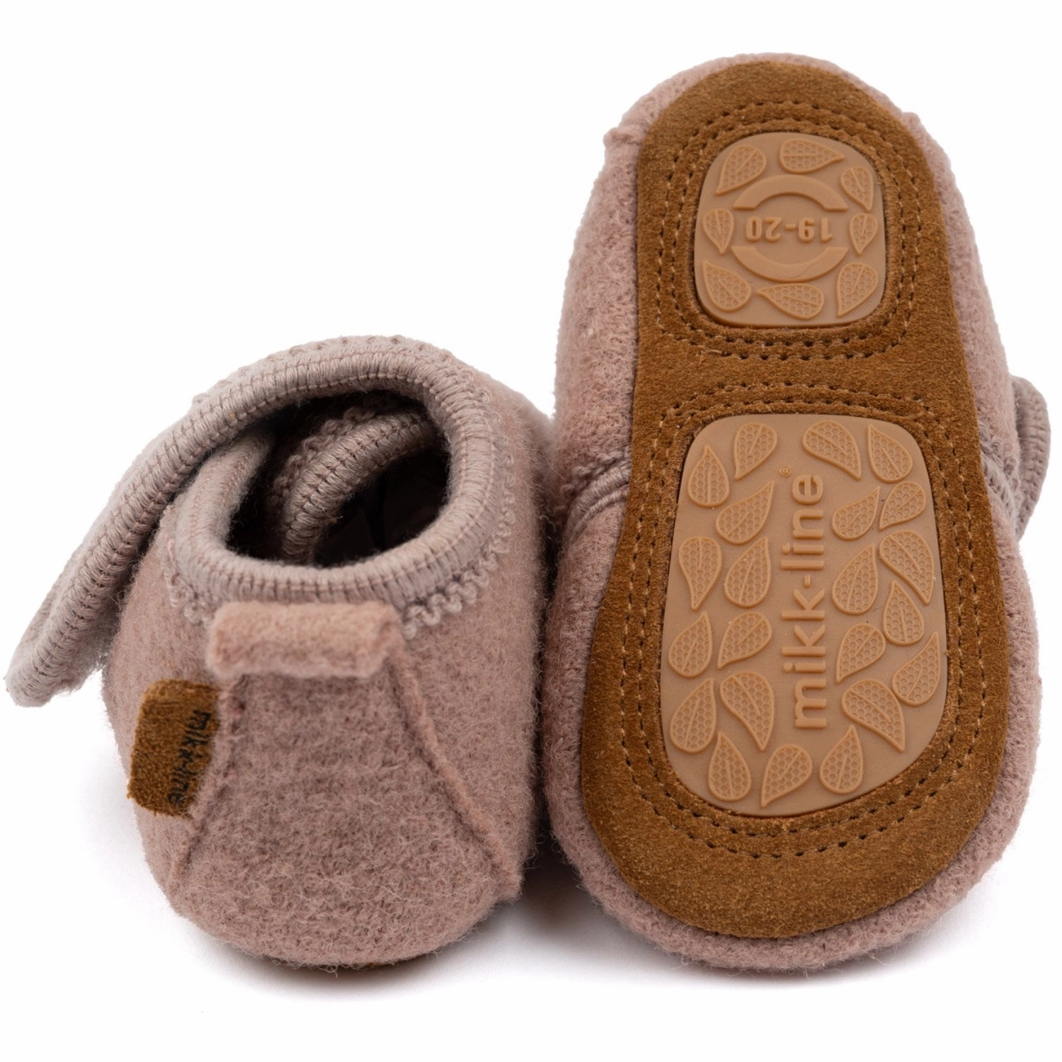 Mikk-Line Adobe Rose Prewalker Wool Antique Glass Slippers