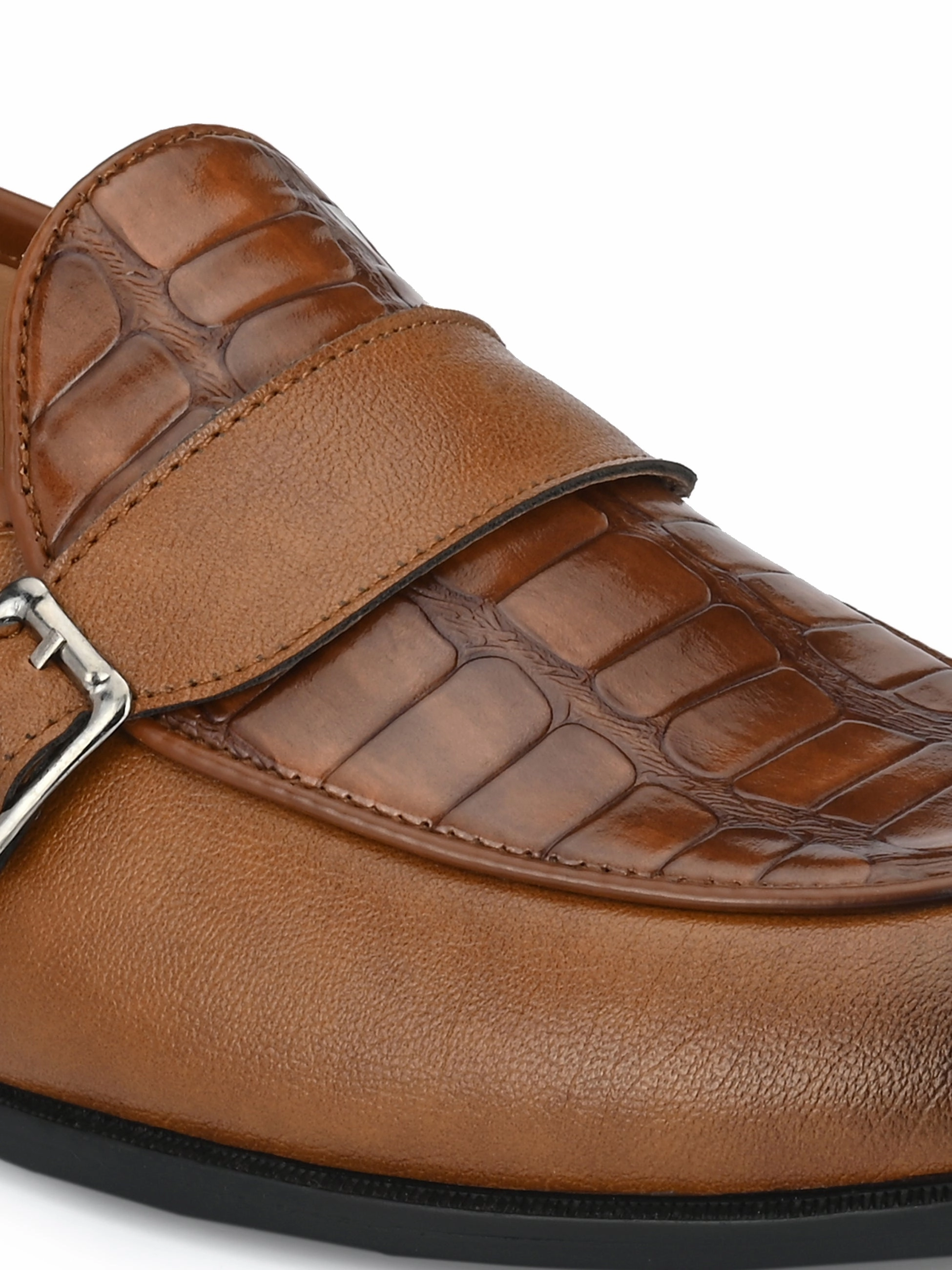 Raffle Tan Monk Loafers Types Of Penny Loafers