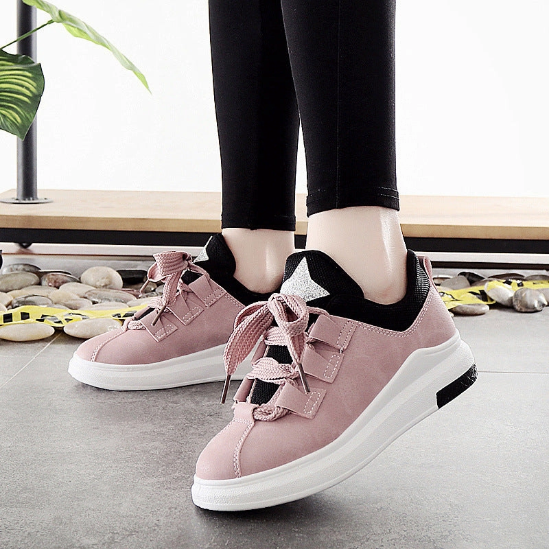 Rbx Sneakers new arrival sneakers Breathable Round Toe Casual Shoes Student Platform Shoes Flats  Lace Up Ladies Shoe