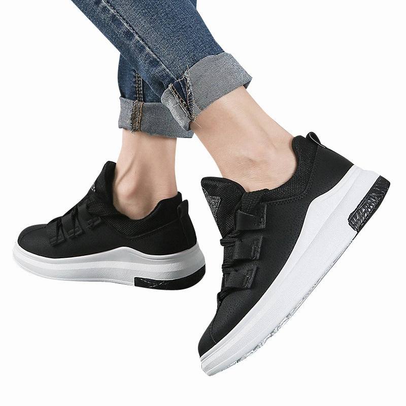 new arrival sneakers Breathable Round Toe Casual Shoes Student Platform Shoes Flats  Lace Up Ladies Shoe Size 2 Sneakers