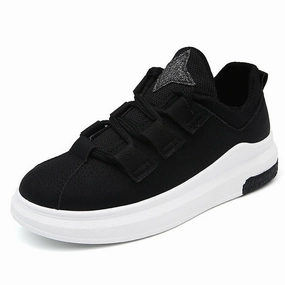 Ebay Sneakers new arrival sneakers Breathable Round Toe Casual Shoes Student Platform Shoes Flats  Lace Up Ladies Shoe