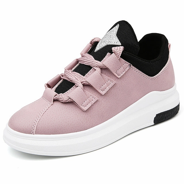 new arrival sneakers Breathable Round Toe Casual Shoes Student Platform Shoes Flats  Lace Up Ladies Shoe Roav V1 Sneakers