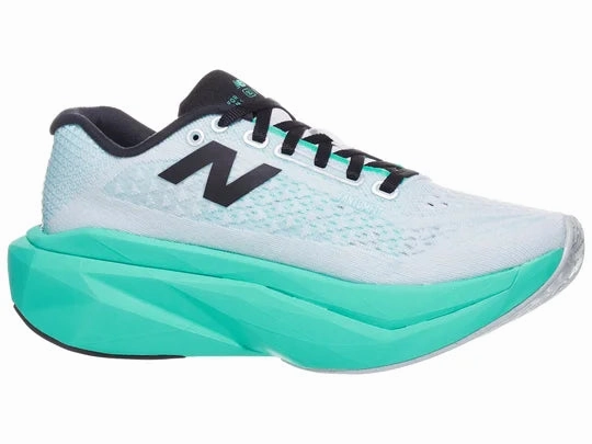 New Balance | FuelCell SuperComp Trainer v3 | Women's | White/Cyber Jade/Silver Metallic/Deep Sea Fitted For Running Shoes