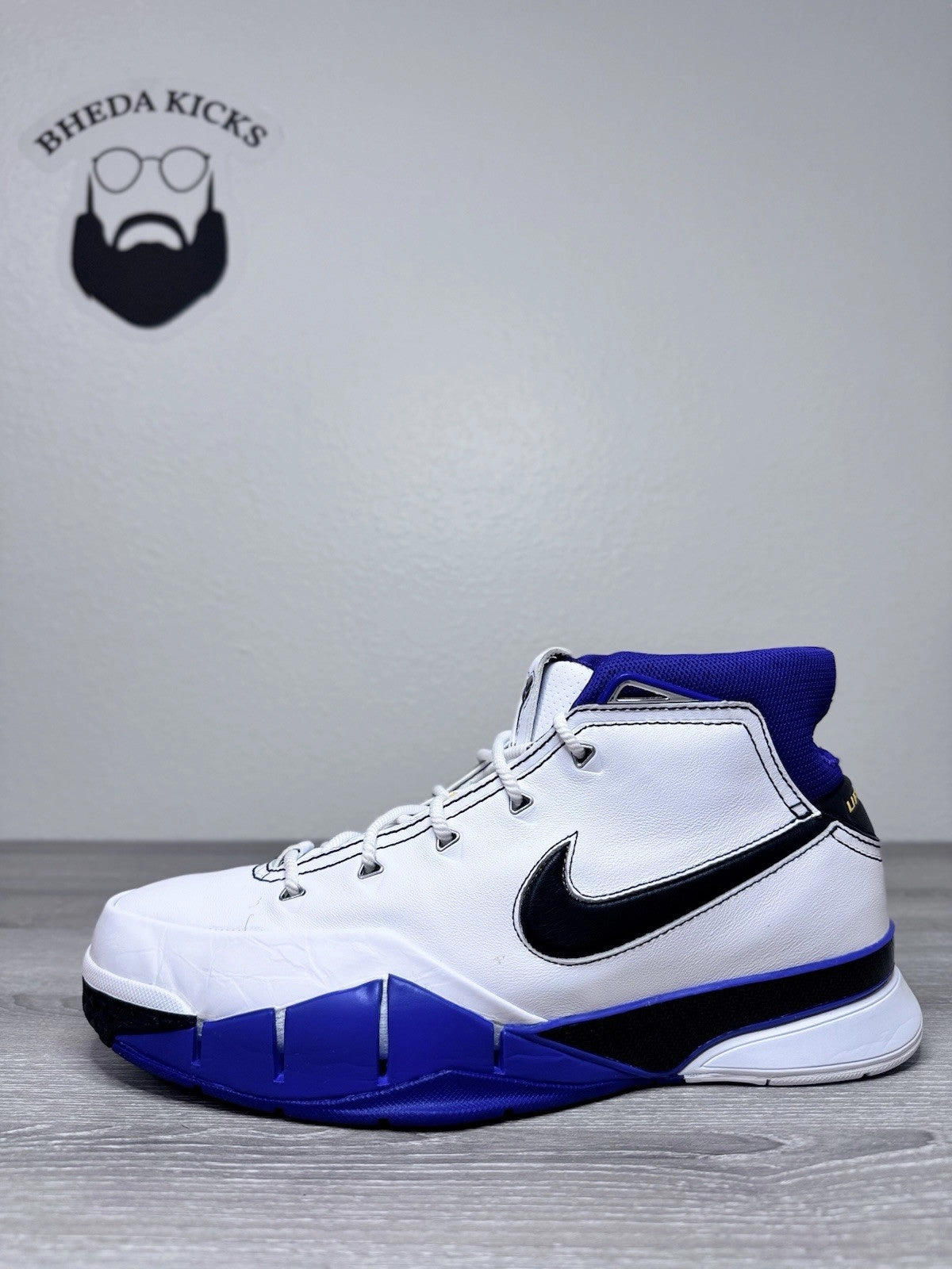 Size 11 - Nike Kobe 1 Protro 81 Points Lakers Sneakers AQ2728-105 Preowned Og Asics Shoes Cotton Candy