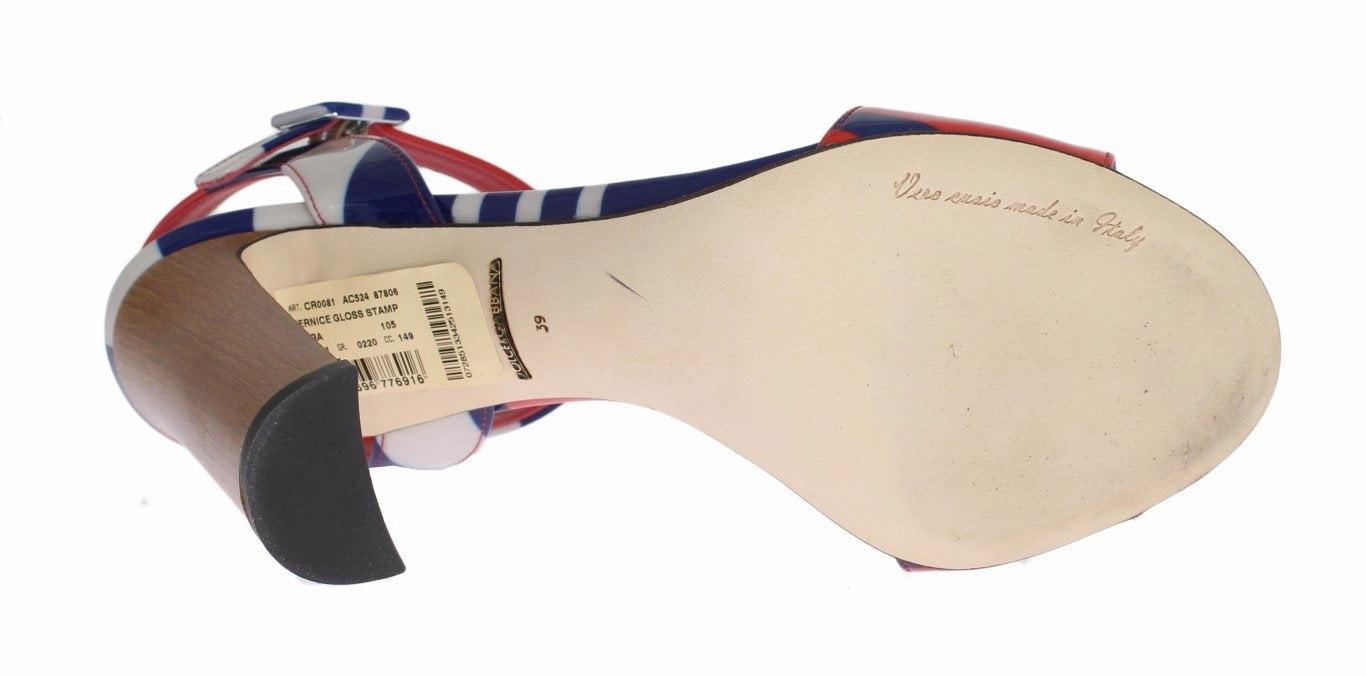 Cloud Steppers Sandals Multicolor Leather Ankle Strap Sandals