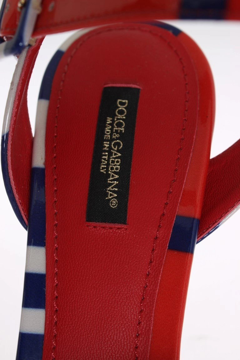 Sandals Beaches Turk And Caicos Multicolor Leather Ankle Strap Sandals