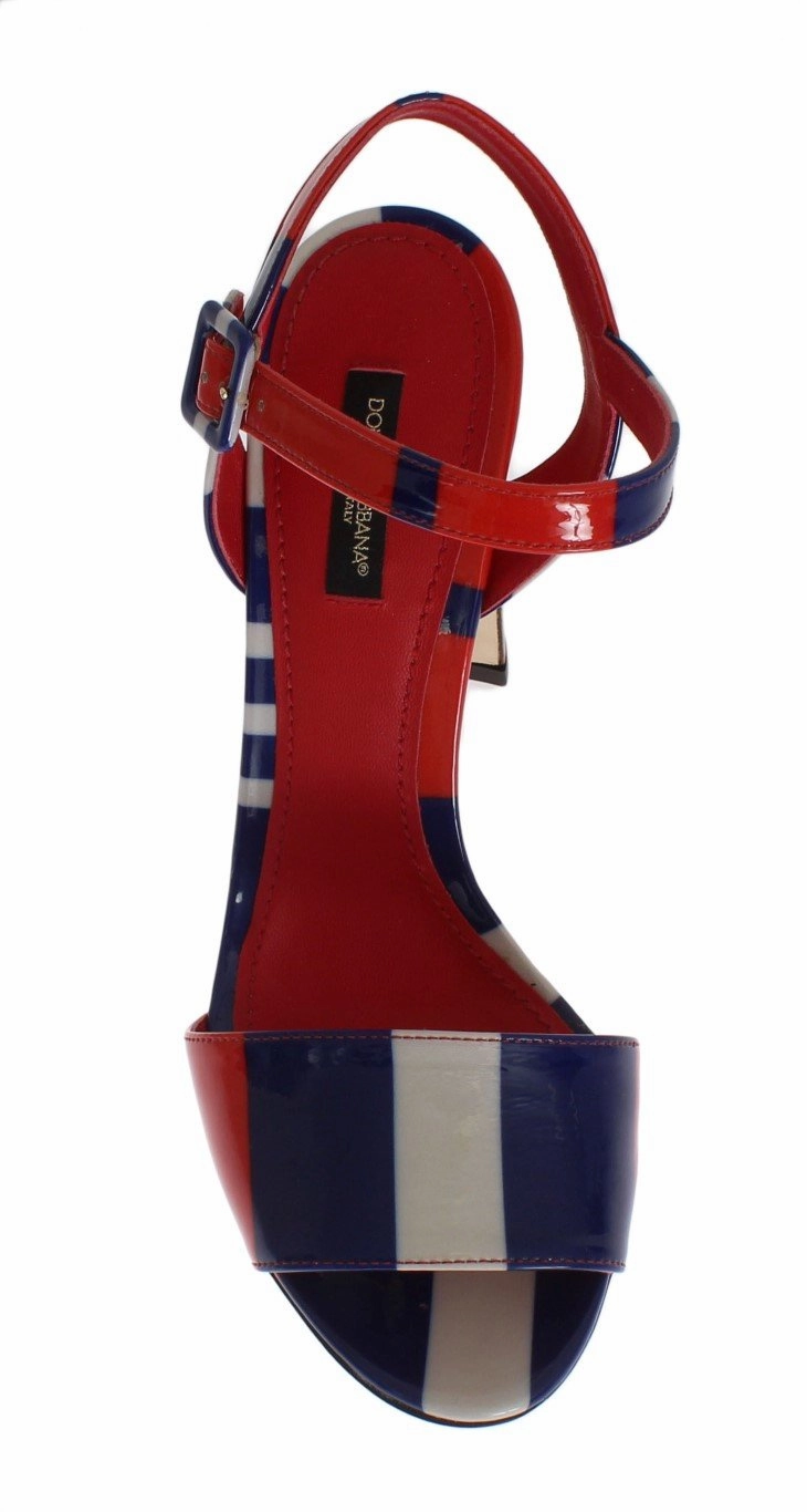 Sandals Comfortable For Walking Multicolor Leather Ankle Strap Sandals