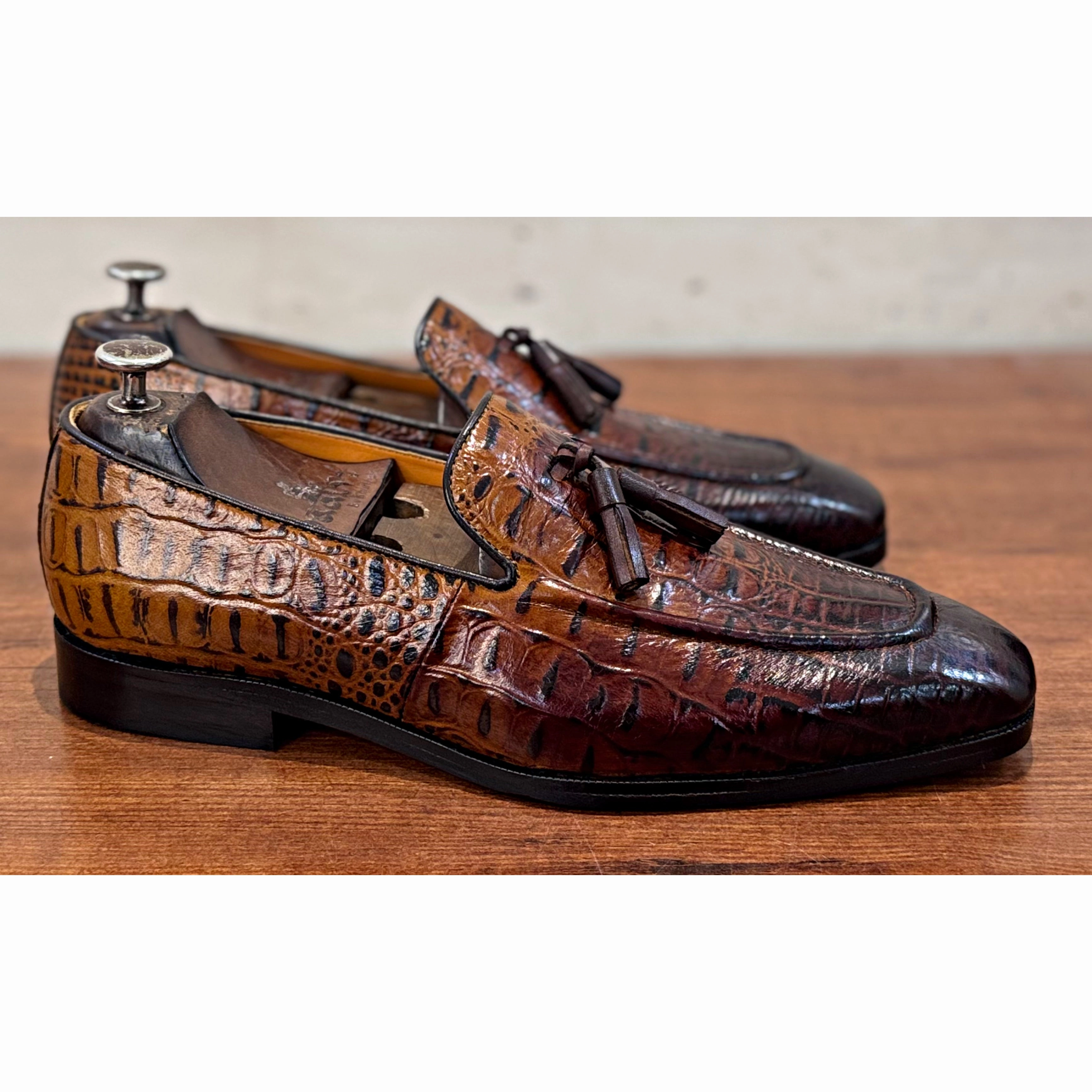 Loafers Designer Sale Brown Crco Loafers / Tassel