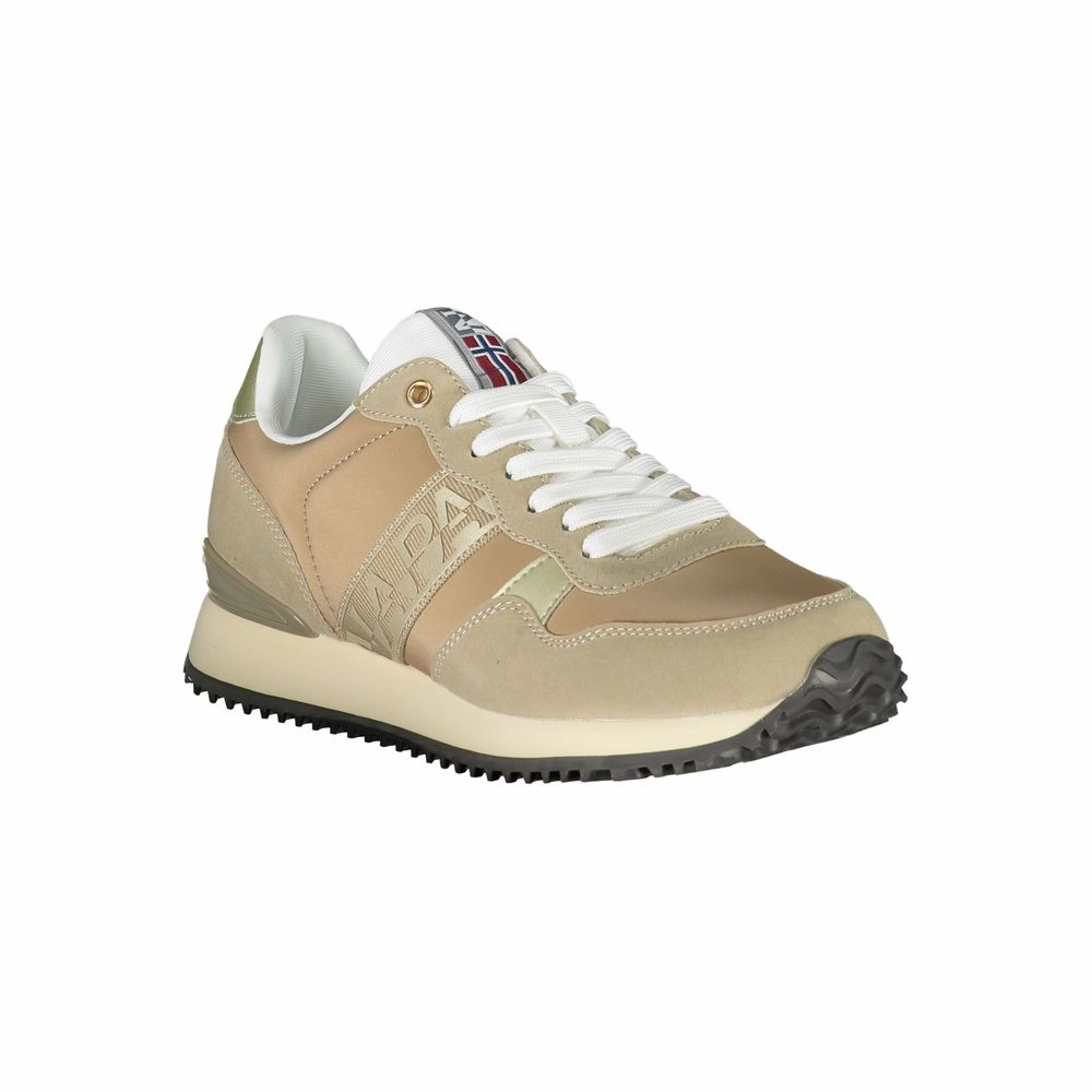 Napapijri Beige Polyester Sneaker Barbie Sneakers