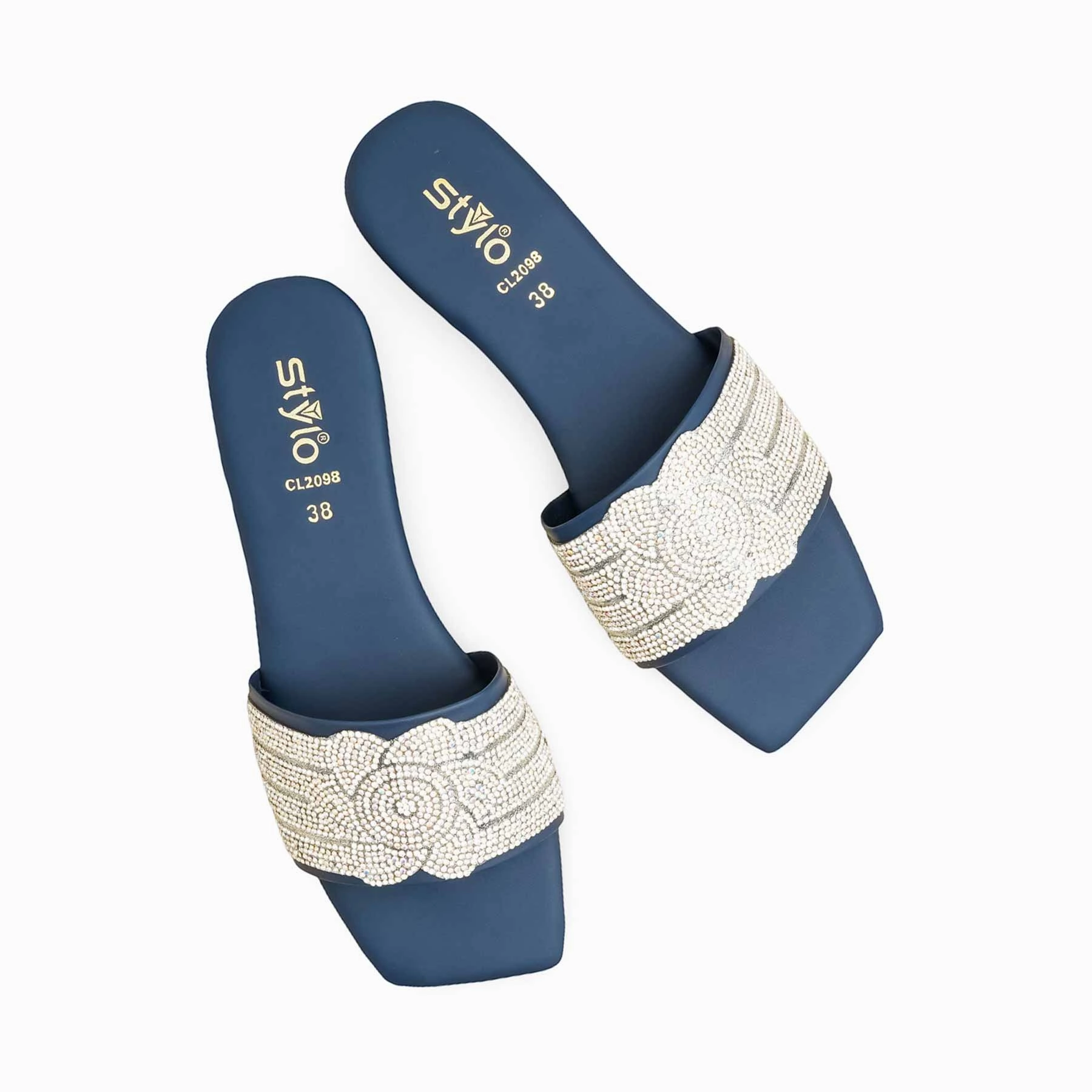 Nebraska Slippers Navy Casual Slipper CL2098