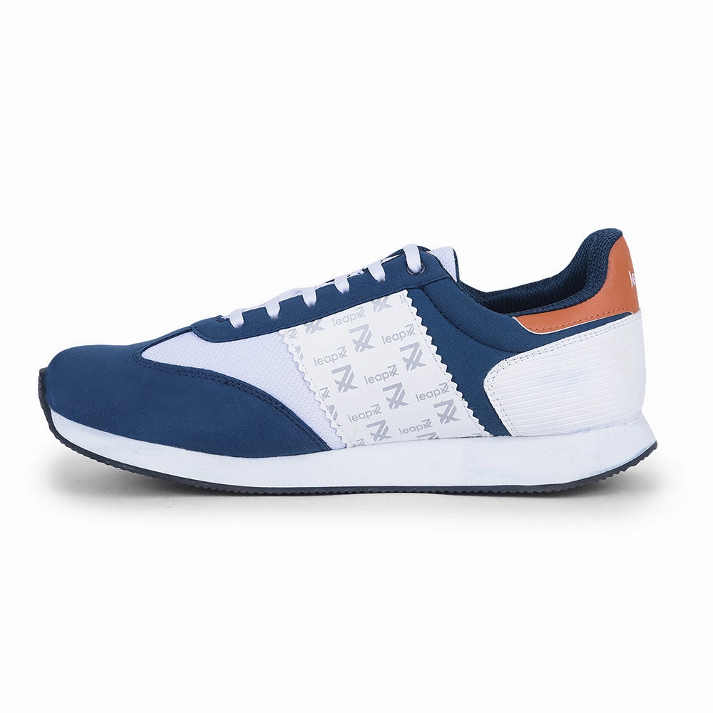 Low Casual Shoes Leap7x Casual Teal Blue Lacing Sneakers For Men BACKAM-1E By Liberty