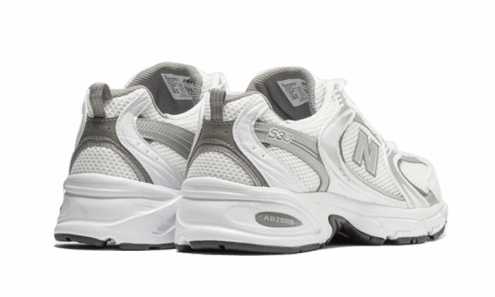 New Balance Hook And Loop Mens New Balance 530 White Silver Metallic