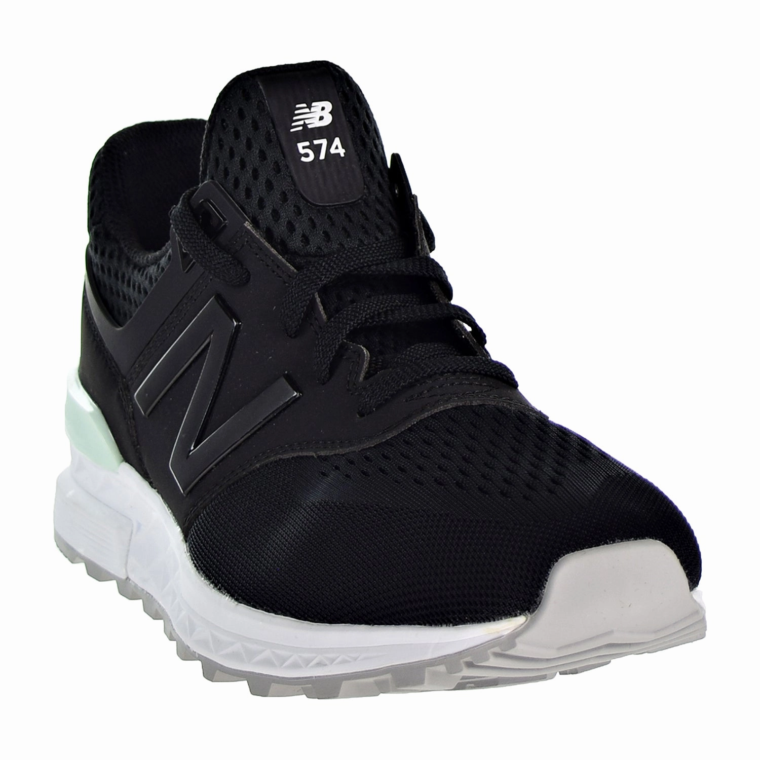 Running Shoes Fit Guide New Balance 574 Sport Men's Running Shoes Black/Black/White