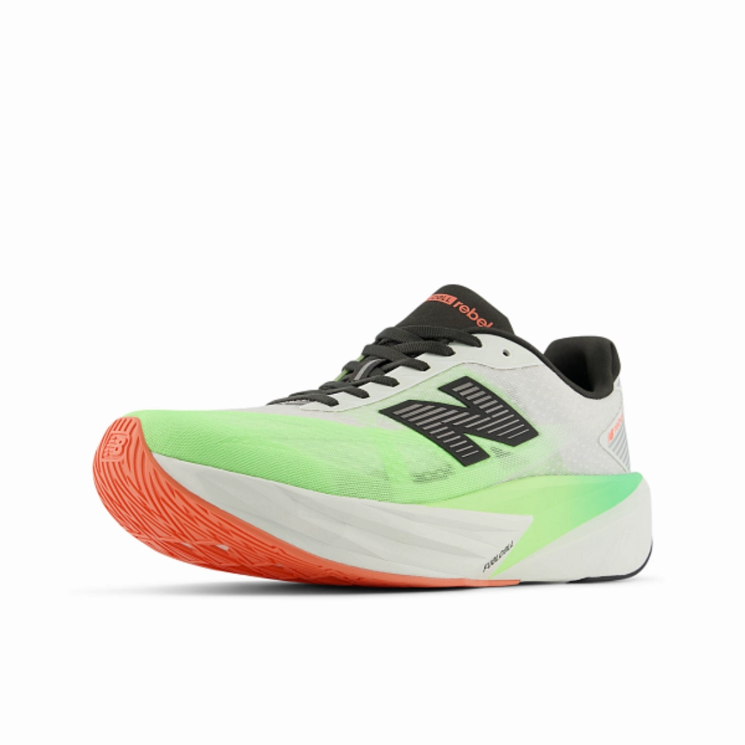 New Balance Mens FuelCell Rebel v5 Riswing - Neutral New Balance White Sneakers J Crew