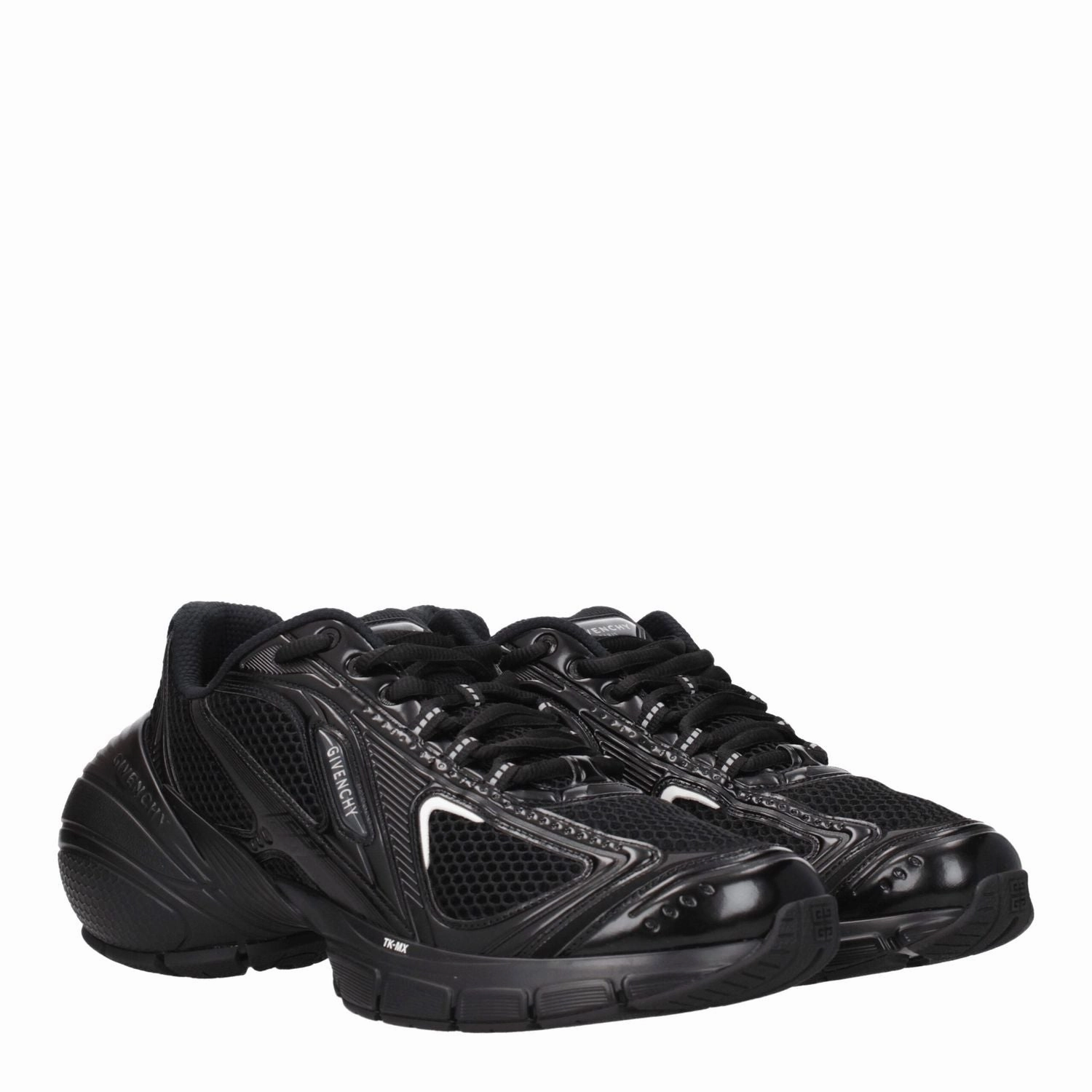 Givenchy Black Fabric Athletic Sneakers Shoes With Casual Dress
