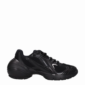 Givenchy Black Fabric Athletic Sneakers Suede Leather Casual Shoes
