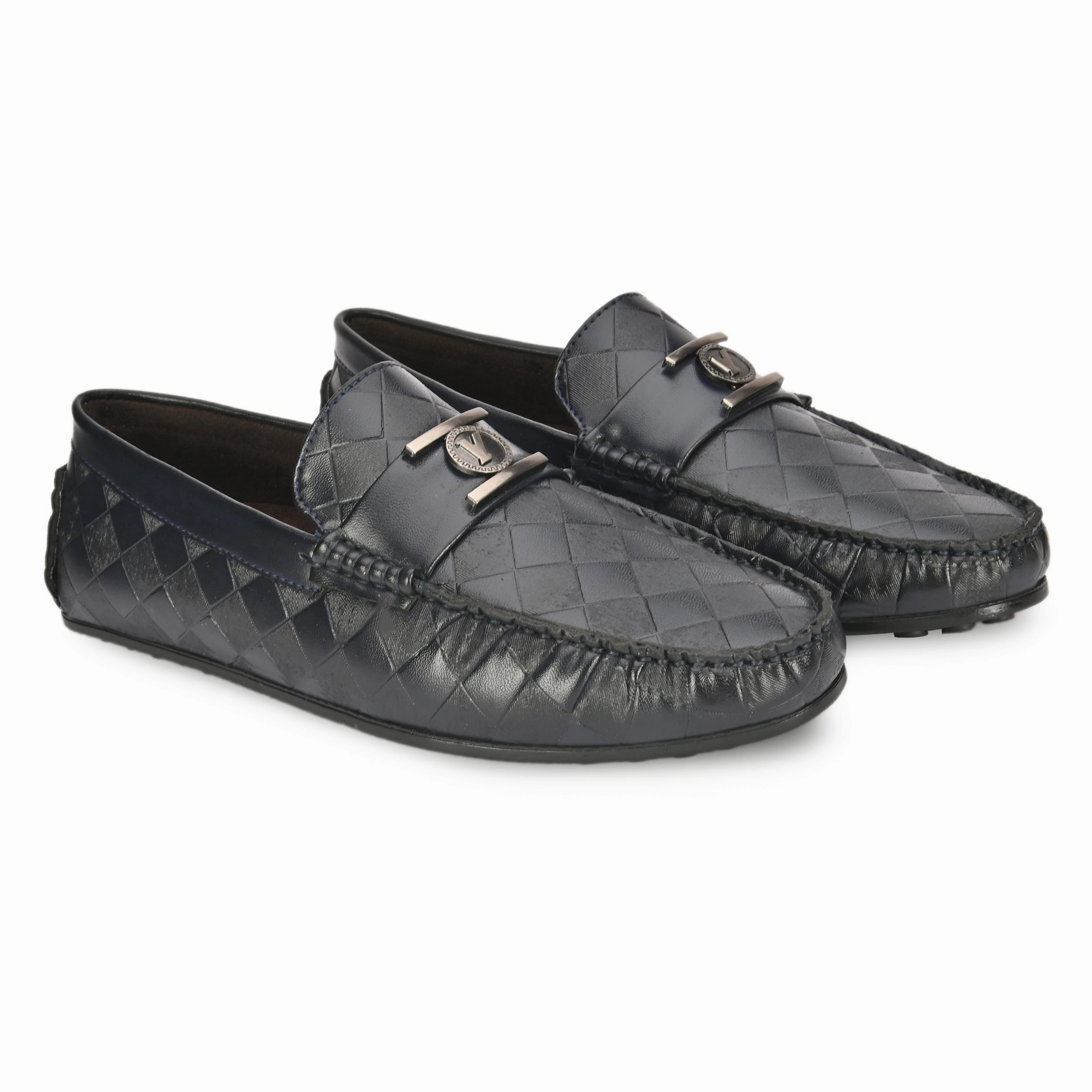 Newman Blue Driving Loafers Loose Loafers