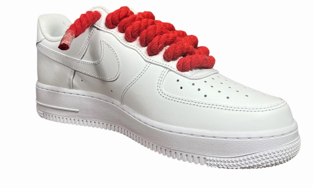 Asics Gel-kayano 21 Running Shoe Nike Air Force 1 White Rope Laces Red