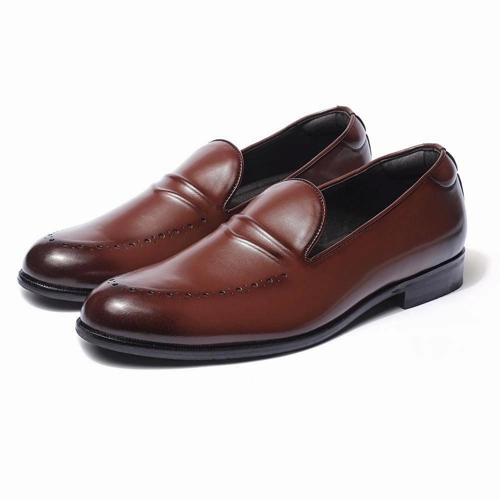 Nicoh - British Tan Brogue Loafers Orthopedic Loafers
