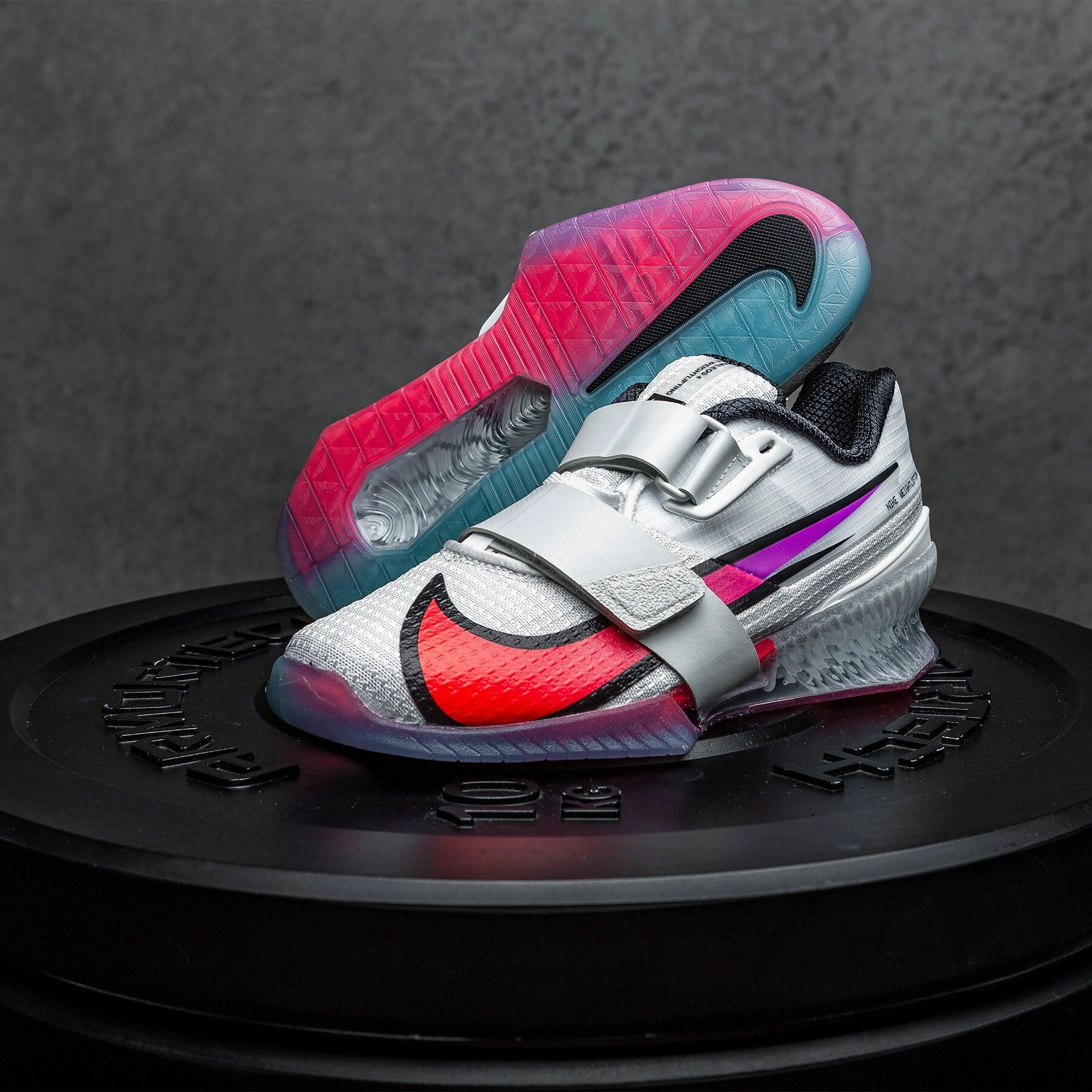 NIKE - ROMALEOS 4 SE Men's Training Shoe - PALE IVORY/HYPER VIOLET-FLASH CRIMSON Asics Running Shoes Gel