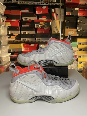 Nike Air Foamposite Pro PRM Pure Platinum Wolf Grey Size 11 616750 003 Asics Gel-dedicate 8 Tennis Shoes Review