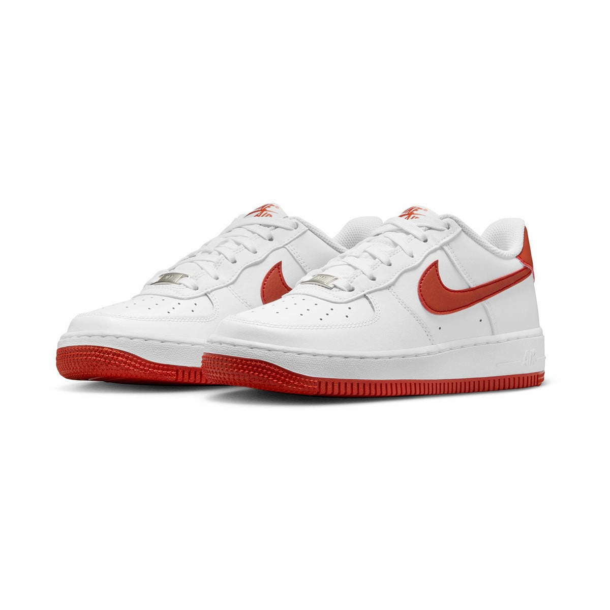 Nike Air Force 1 'White Dragon Red' Big Kids' Shoes Asics Shoes Good For Walking