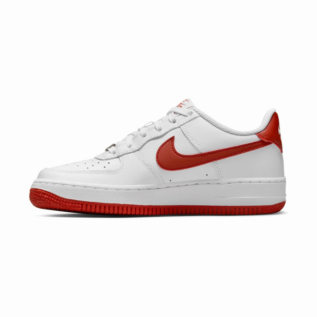 Nike Air Force 1 'White Dragon Red' Big Kids' Shoes Asics Training Shoes For Flat Feet