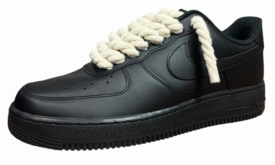 Nike Air Force 1 Black Rope Laces Beige Asics Camouflage Wrestling Shoes