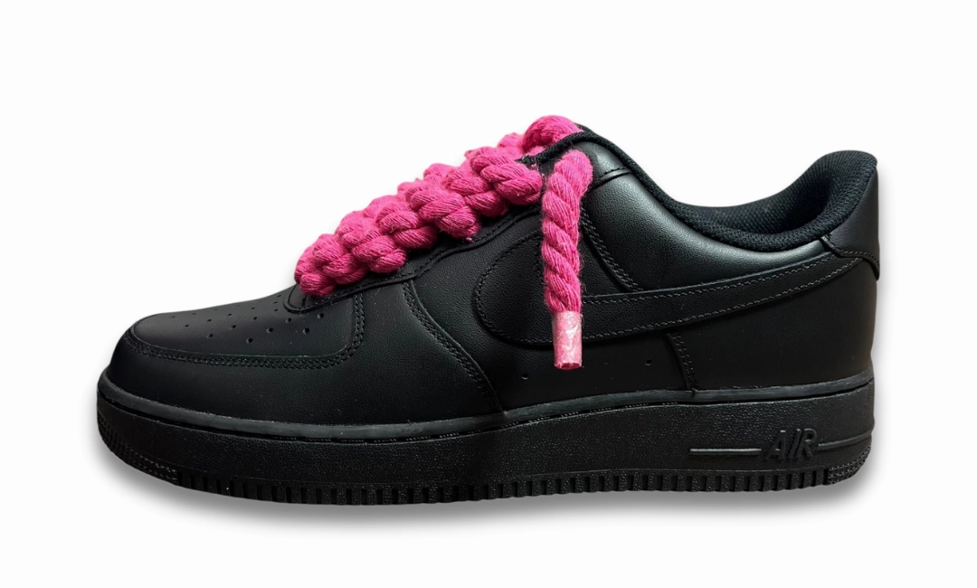 Nike Air Force 1 Black Rope Laces Deep Pink Asics Shoes Amplifoam