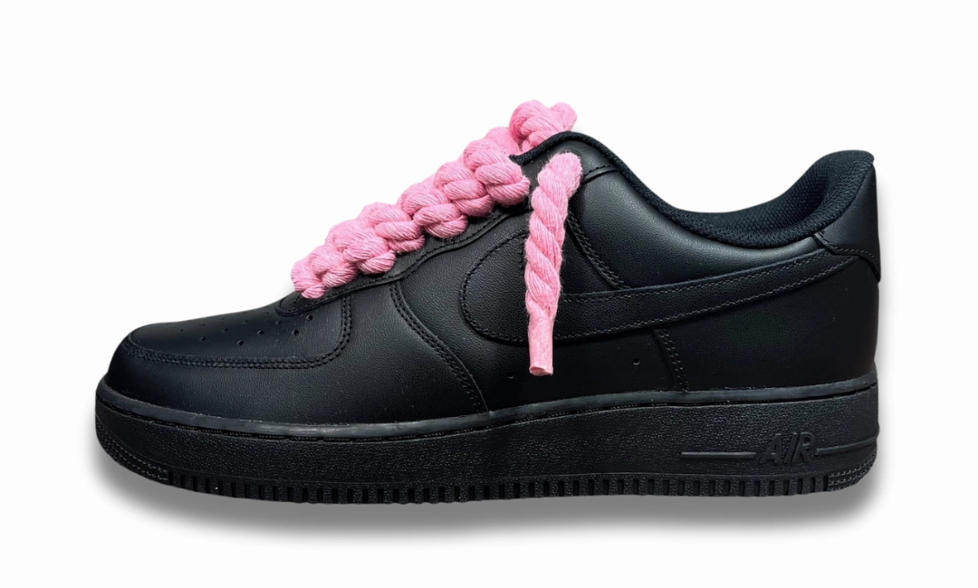 Best Shoes For Standing All Day Nike Air Force 1 Black Rope Laces Pink