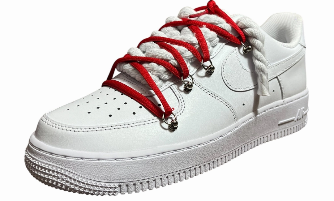 Nike Air Force 1 White Double Rope Laces White/Red Asics Gt 2000 2 Running Shoe