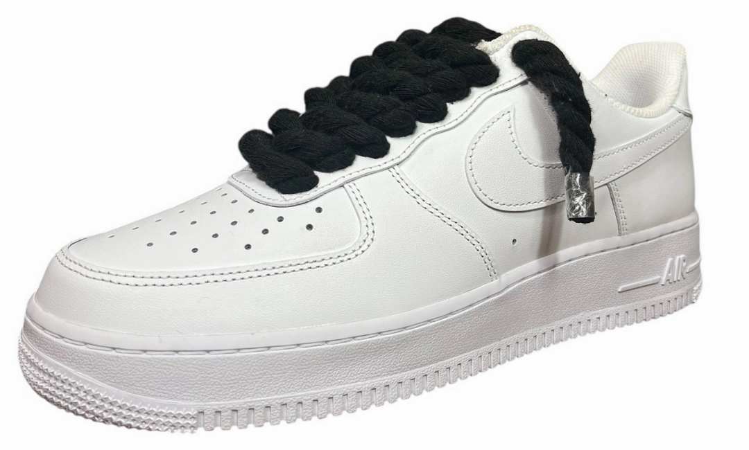 ASICS Shoes Online Nike Air Force 1 White Rope Laces Black