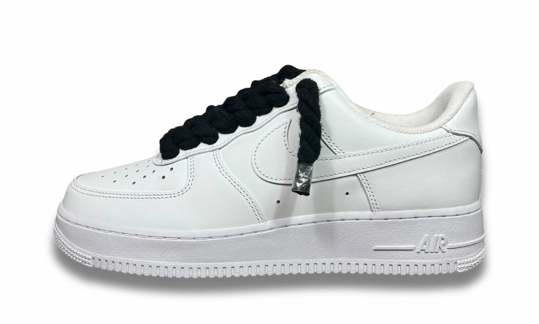 Asics Tennis Hard Court Shoes Nike Air Force 1 White Rope Laces Black